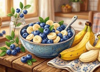 Arándanos y plátanos ofrecen beneficios distintos según glucosa, energía y actividad física
