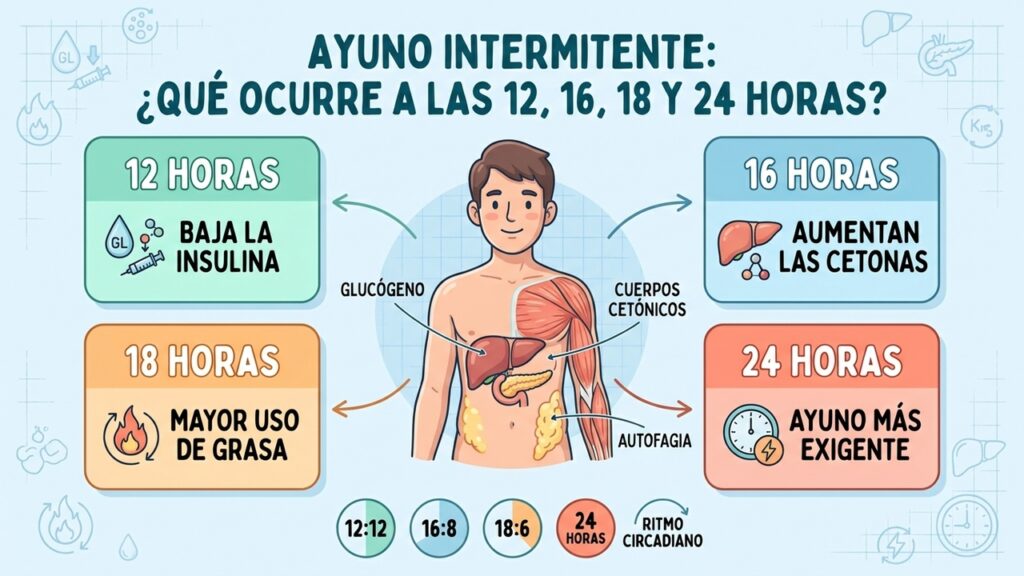 12, 16, 18 o 24 horas de ayuno: ¿cuál conviene