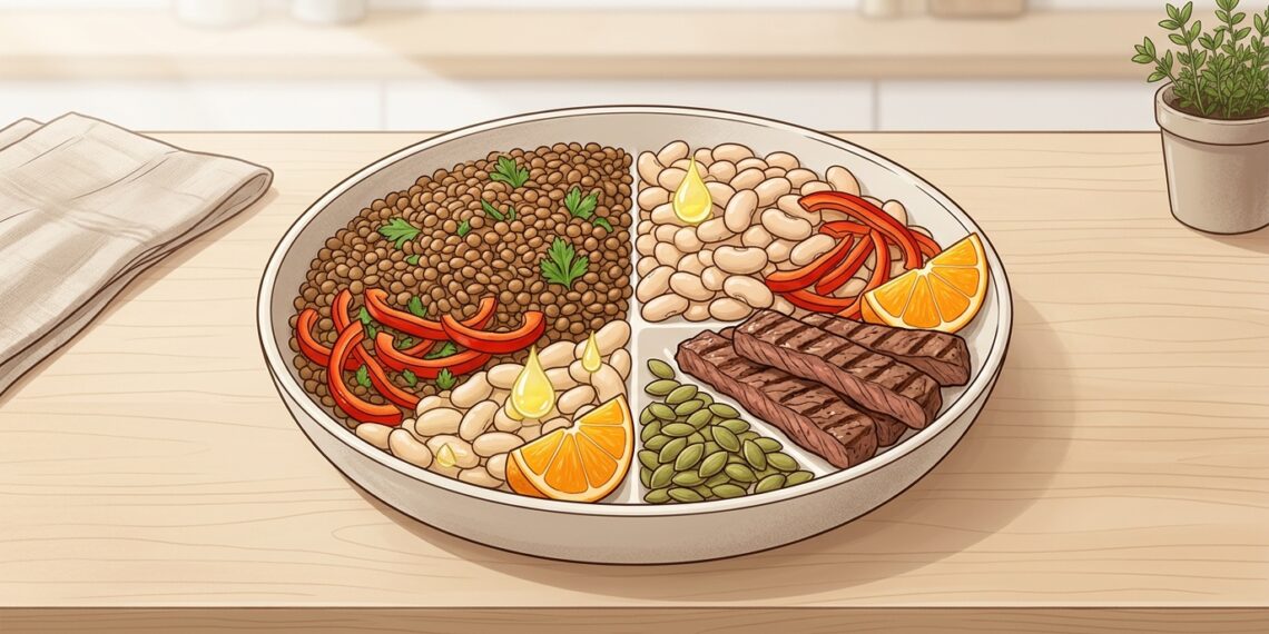 4 alimentos ricos en proteína que también aportan hierro