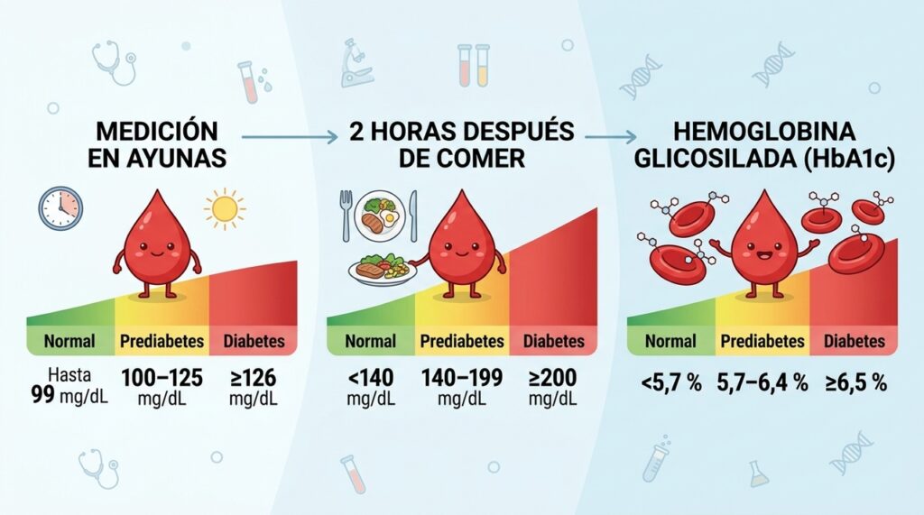 ¿Cuál es el nivel normal de azúcar en sangre para cada edad?