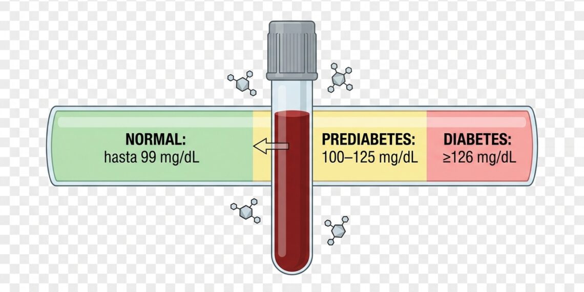 Glucosa alta en ayunas: ¿cuándo indica prediabetes o diabetes?