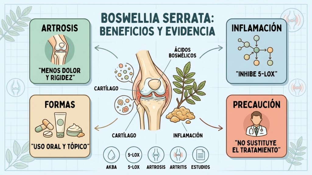 Boswellia alivia la artrosis con respaldo científico
