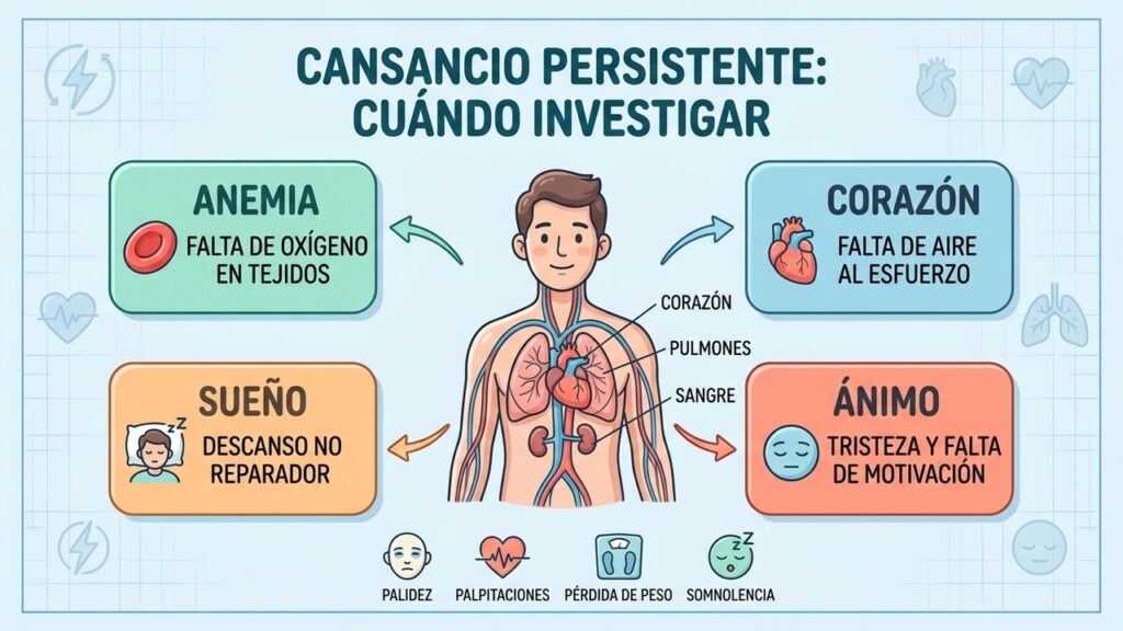 Cansancio persistente qué puede estar causando