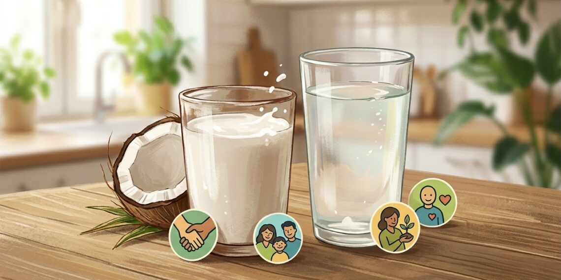 La mejor bebida de coco para hidratarte sin exceso de grasa