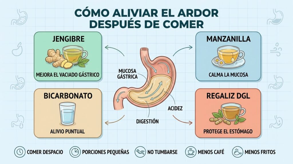 Los 4 remedios más eficaces para calmar el ardor de estómago (Imagen generada por inteligencia artificial)