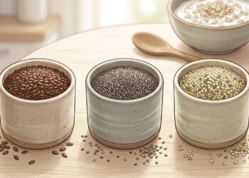 3 pequeñas semillas que son una buena fuente de omega-3 vegetal para el corazón