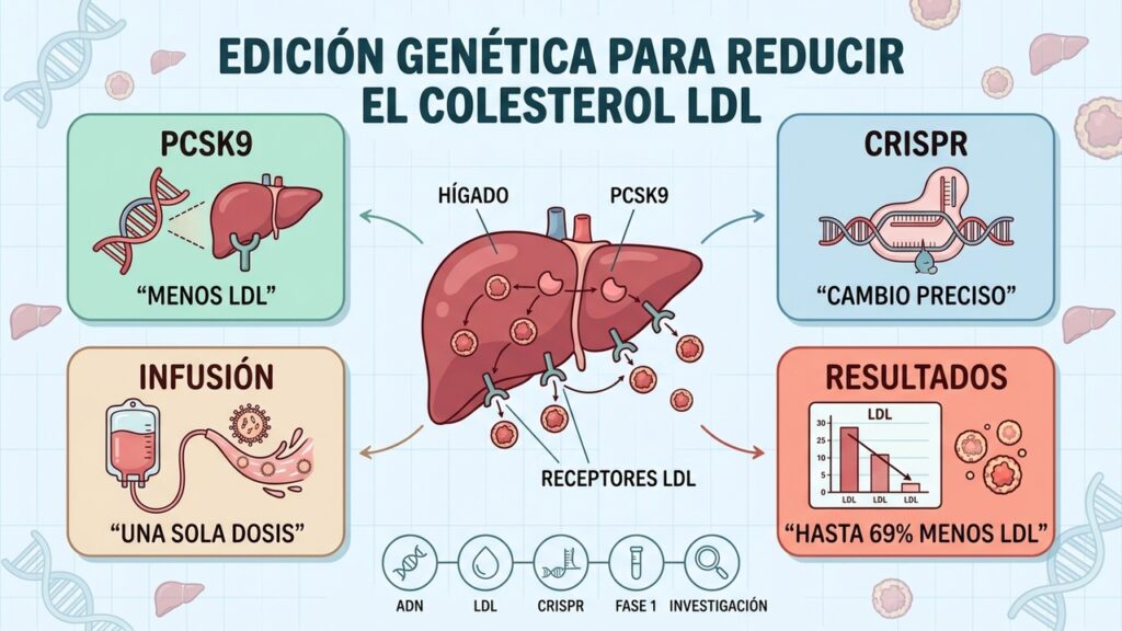 La terapia genética que podría acabar con las pastillas para el colesterol
