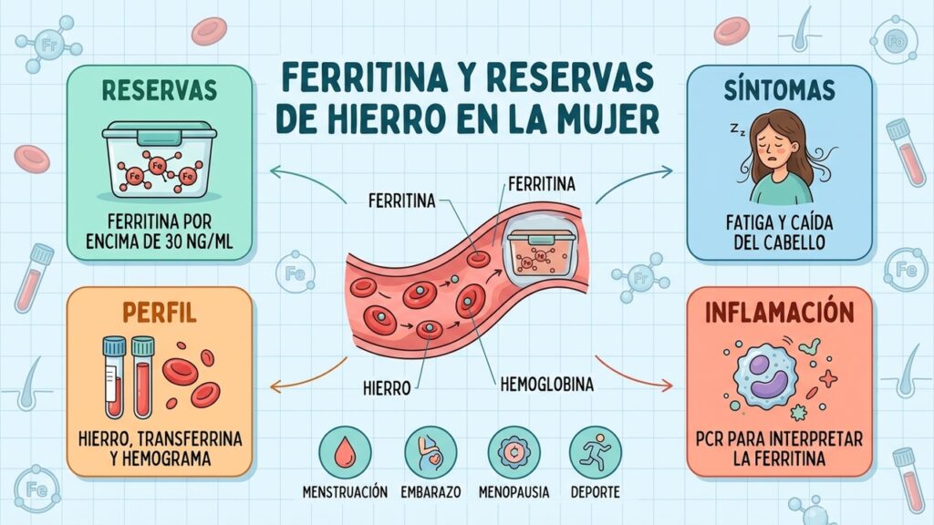 La ferritina necesita contexto clínico para revelar correctamente las reservas de hierro
