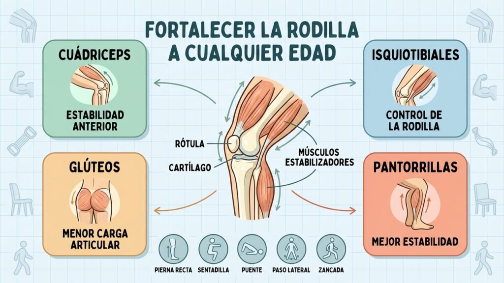 Tus rodillas pueden mejorar con estos ejercicios sencillos