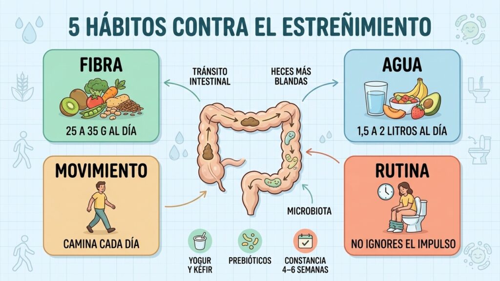 Tu intestino puede mejorar si cambias estos 5 hábitos