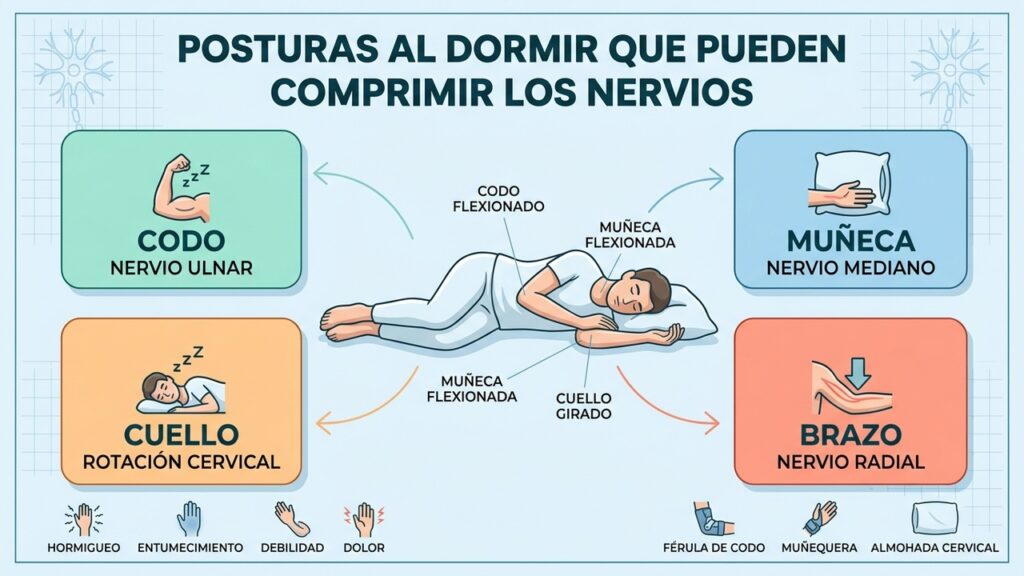 La postura al dormir que puede causar hormigueo