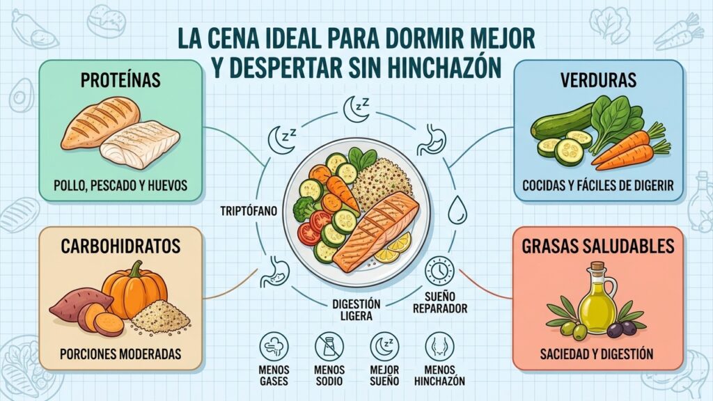 La mejor cena para dormir mejor y despertar sin hinchazón