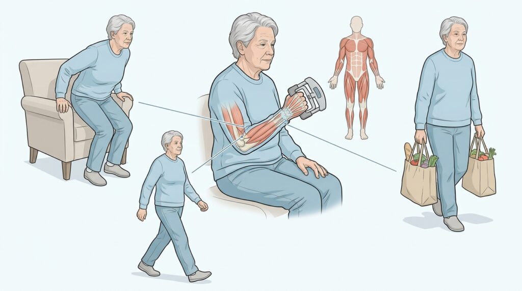 Por qué la fuerza de agarre de las manos es una señal útil de la salud general