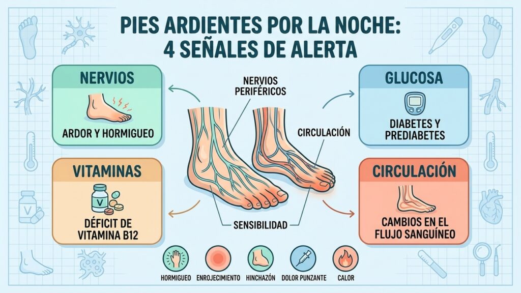 Pies calientes al dormir pueden revelar este problema