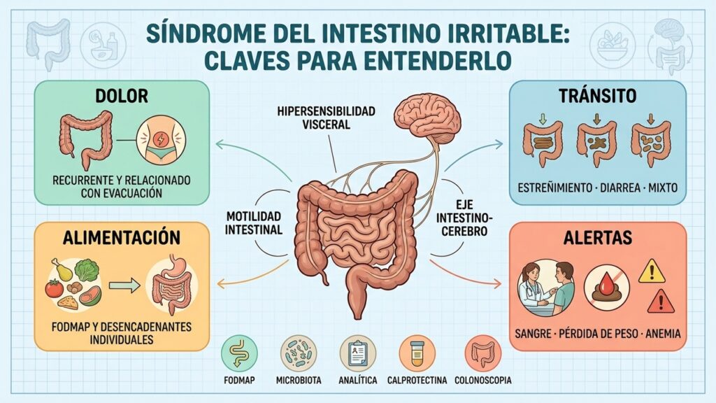 El intestino irritable puede alterar alimentación, rutina, sueño y calidad de vida durante años
