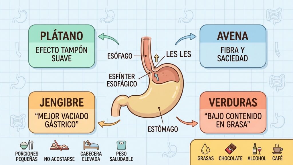Reflujo y acidez tienen aliados en la cocina