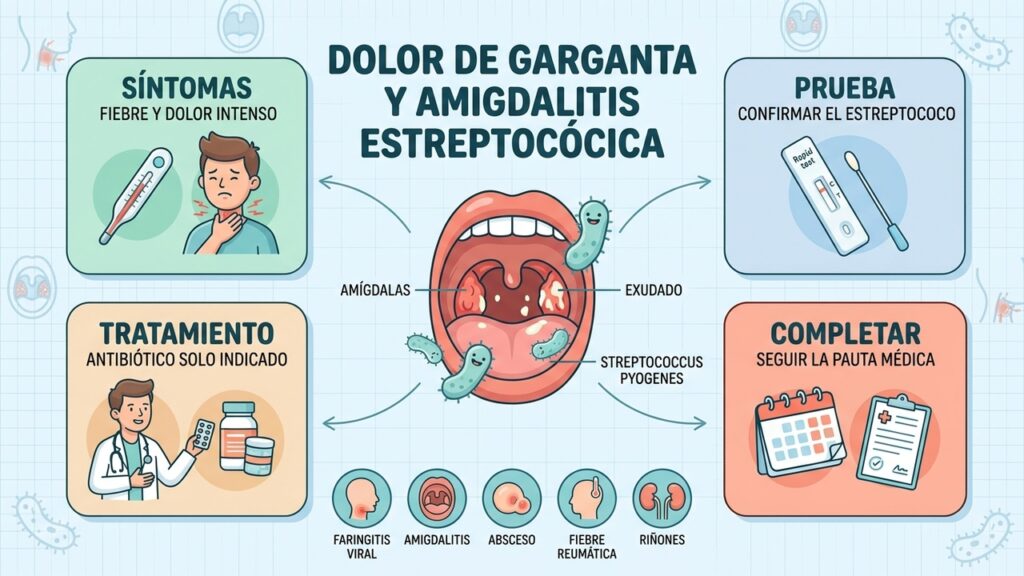 Cuatro pilares: reconocer síntomas, confirmar la infección, tratar correctamente y completar la pauta.