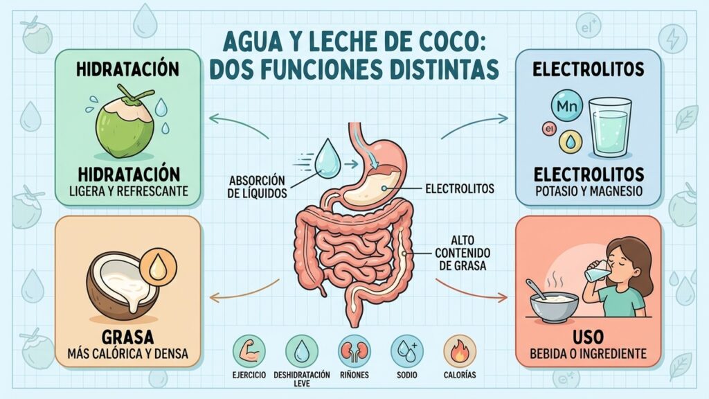 La mejor bebida de coco para hidratarte sin exceso de grasa