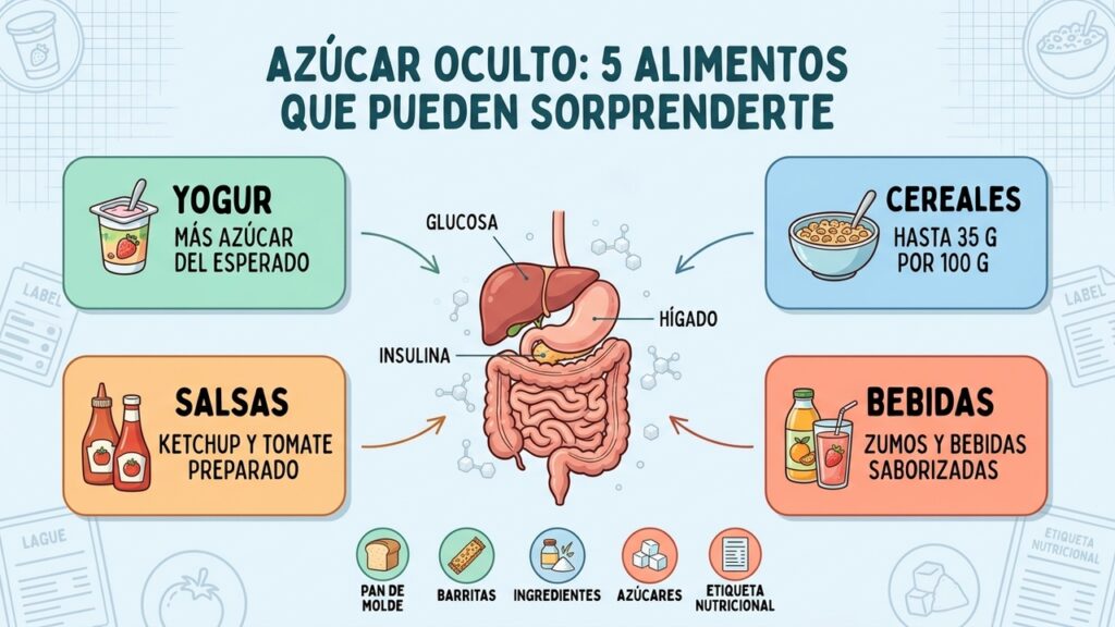 6 alimentos con azúcar que parecen saludables