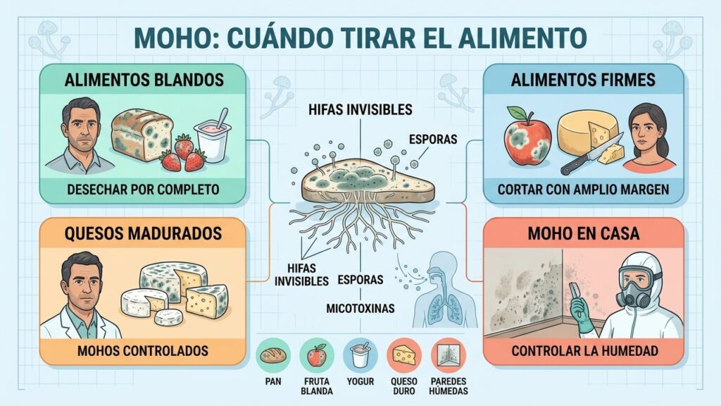 La parte visible del moho no es todo el problema