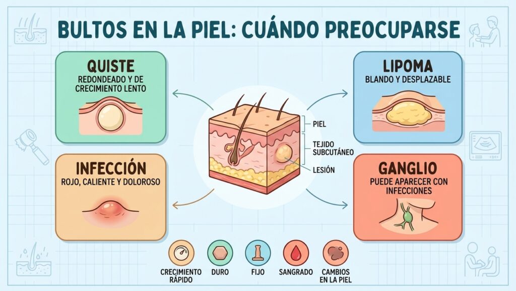 Bulto en la piel cuándo debes preocuparte de verdad