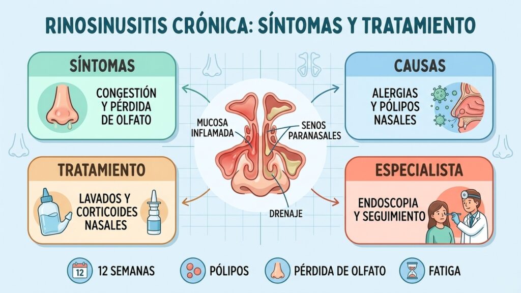 Rinosinusitis crónica y sus síntomas que no debes ignorar