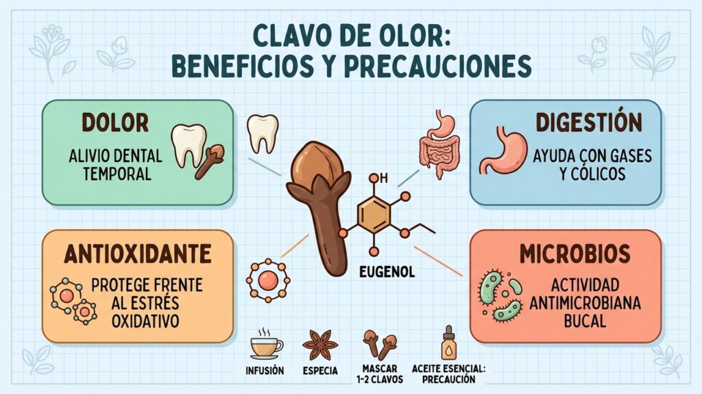 Clavo de olor el beneficio que pocos conocen