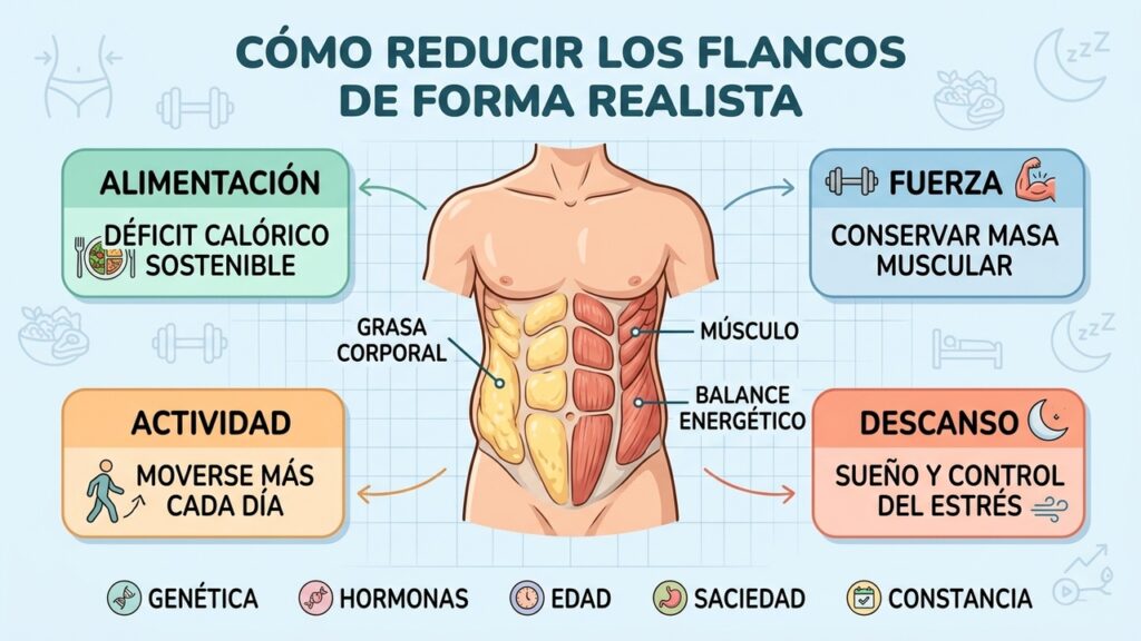 El error que no elimina la grasa de los flancos