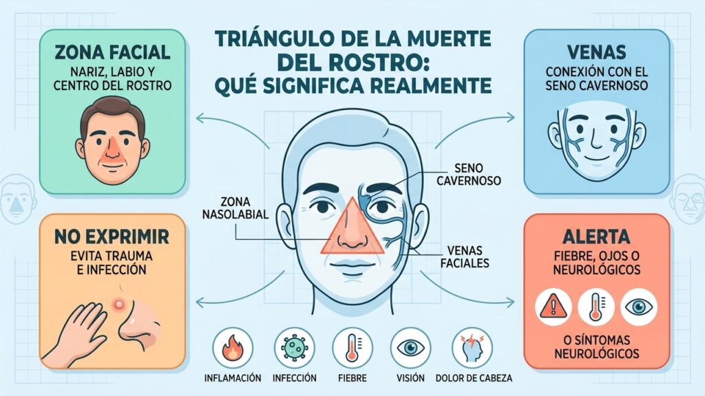 Un grano no suele ser peligroso, pero una infección facial profunda requiere atención