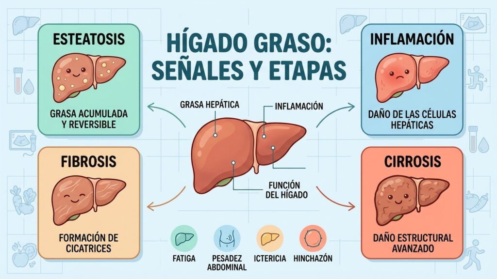 El hígado graso puede avisar antes de empeorar