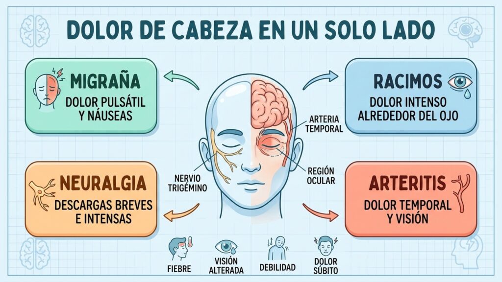 Dolor de cabeza siempre del mismo lado no lo ignores