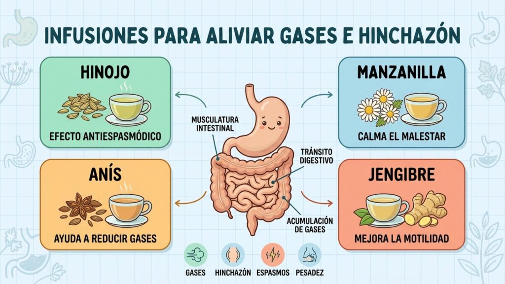 Los mejores tés para aliviar los gases y la hinchazón