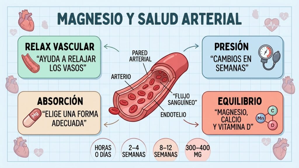 Los 3 errores con magnesio que afectan a tus arterias