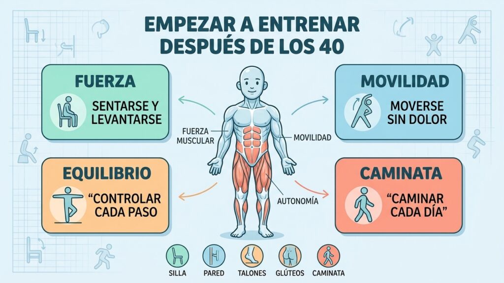 A los 40, 50 o 60, este hábito puede cambiar tu fuerza