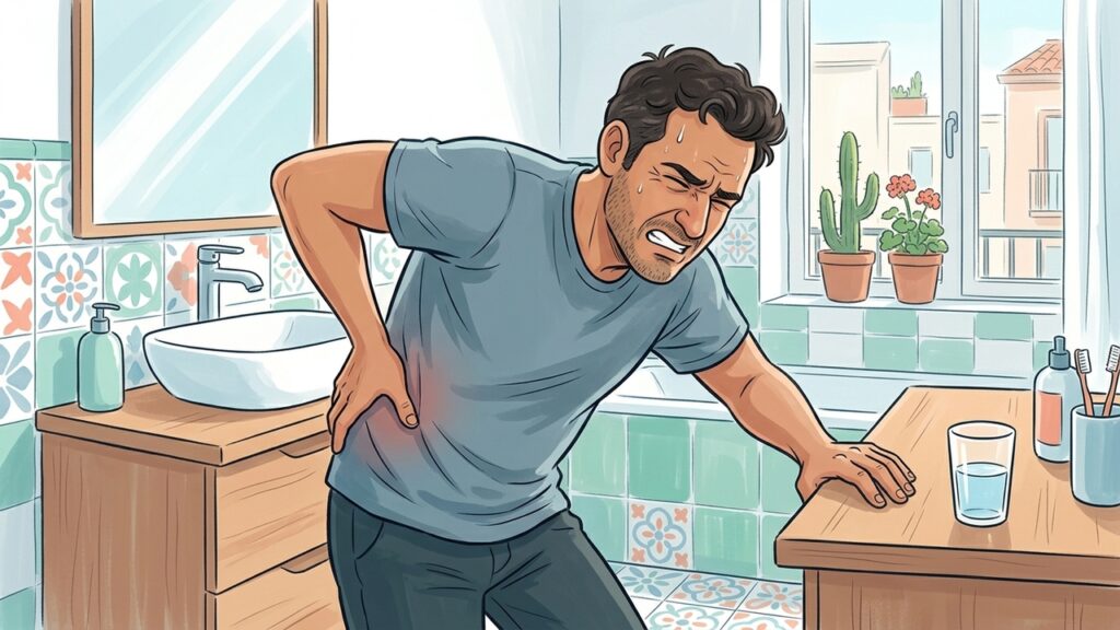 El dolor intenso aparece cuando el cálculo renal obstruye el uréter.