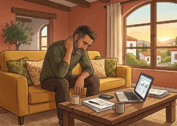 Las señales de ansiedad en hombres que casi nadie reconoce (Imagen generada por inteligencia artificial)