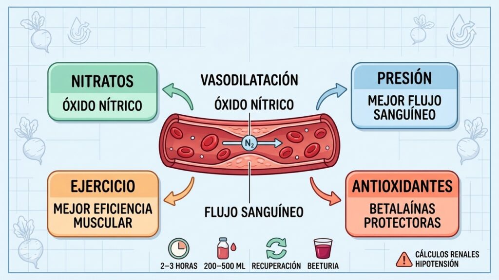 El jugo de remolacha puede mejorar la circulación