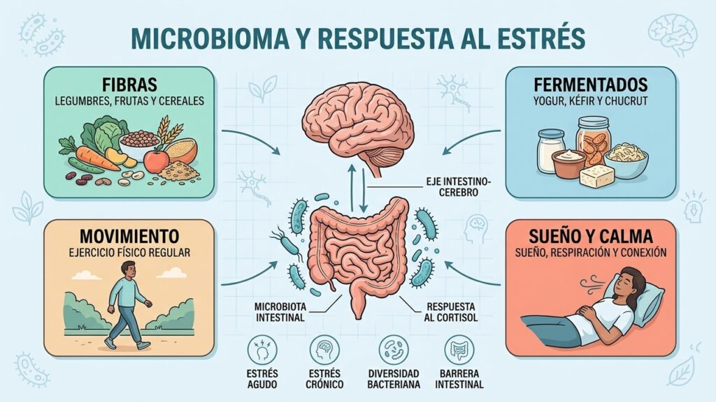 Microbioma y estrés tienen una conexión sorprendente