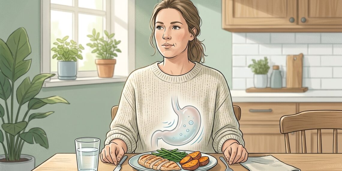 Una manera simple de prevenir la sensación de hinchazón después de comer