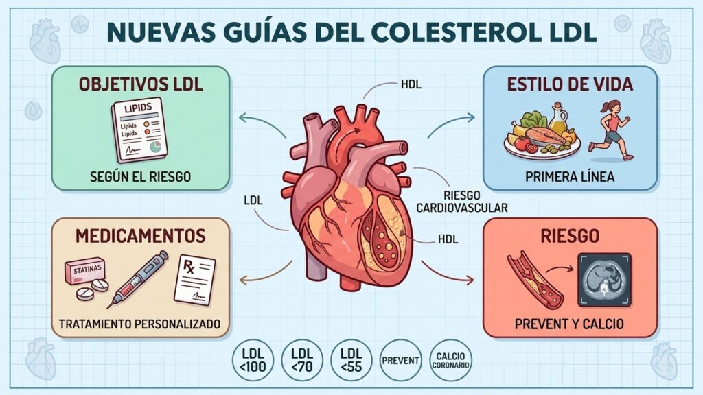 Las nuevas guías cambian cómo controlar el colesterol LDL