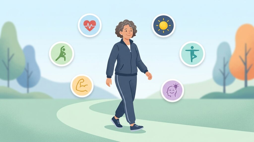 Caminar es saludable, pero fortalecer las piernas ayuda a preservar autonomía después de los 60.