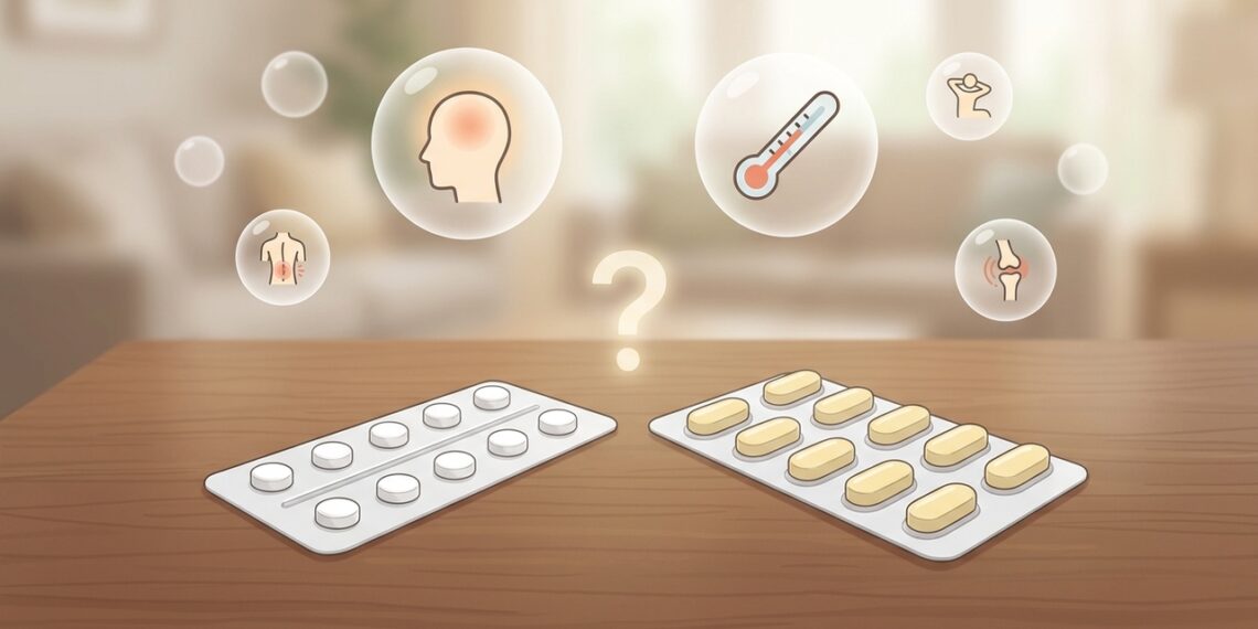 Paracetamol y naproxeno actúan de forma diferente según el tipo de dolor y la inflamación.