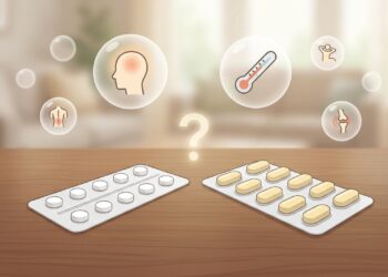Paracetamol y naproxeno actúan de forma diferente según el tipo de dolor y la inflamación.