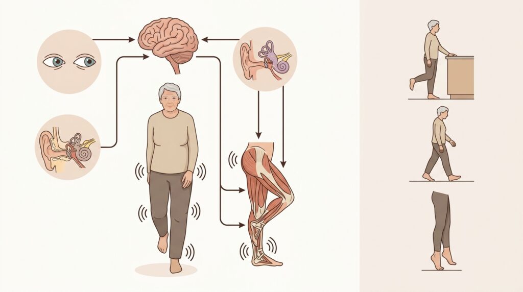 Por qué el equilibrio es una señal importante de salud y prevención de caídas