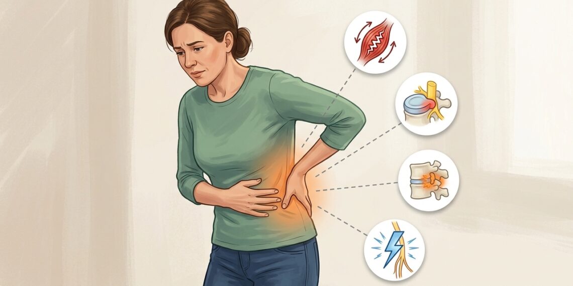 El dolor lumbar irradiado puede señalar compresión nerviosa y requiere atención a otros síntomas.