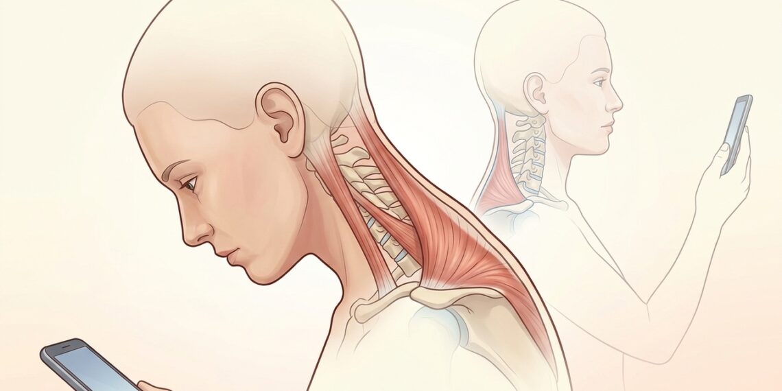 Una manera simple de prevenir la tensión en el cuello por el uso del celular