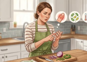 Un corte de cocina requiere presión, lavado cuidadoso y protección para reducir el riesgo de infección