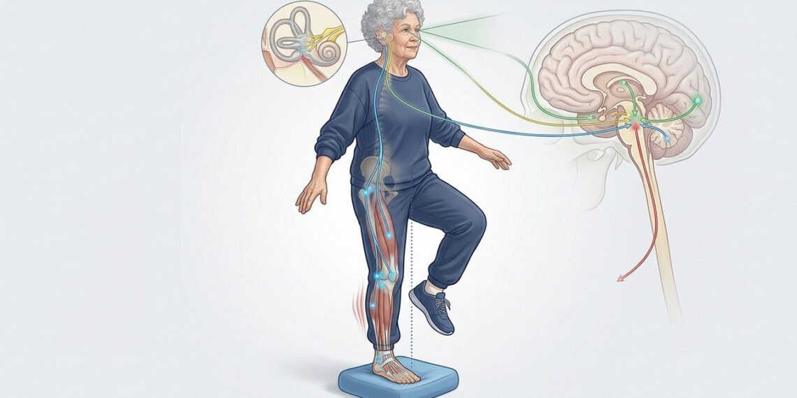 Las personas que entrenan el equilibrio suelen reducir el riesgo de caídas con la edad
