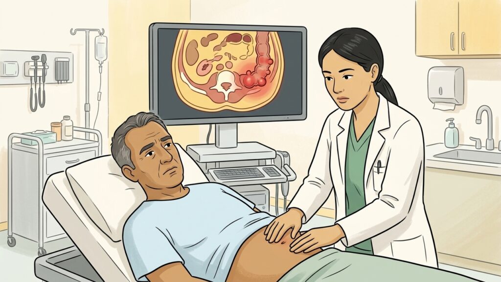 La diverticulitis suele comenzar con dolor difuso y puede localizarse después en el abdomen inferior izquierdo