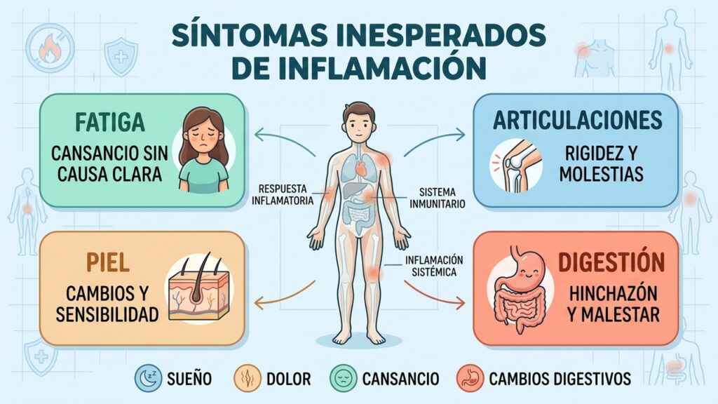 La inflamación silenciosa puede mostrar estas señales